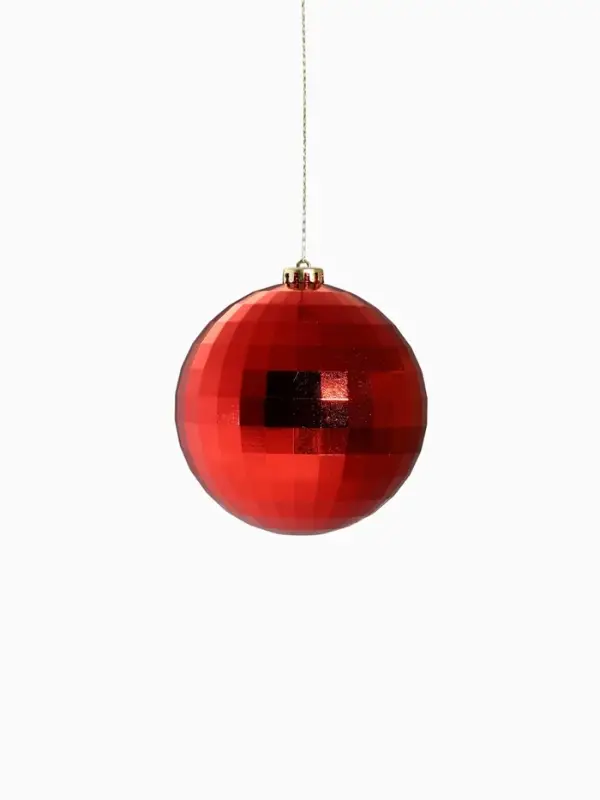 Ёлочный шар &laquo;Диско&raquo;, новогодний, d=15 см, красный