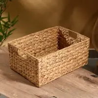 Корзинка прямоугольная, 44&times;30&times;20 см, водный гиацинт