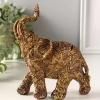 Копилка полистоун "Слон ажурный" 20х17 см