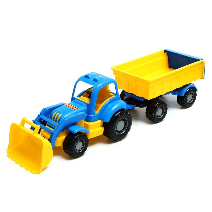 Трактор с прицепом №1 и ковшом «Силач», МИКС Трактор с прицепом №1 и ковшом «Силач», МИКС