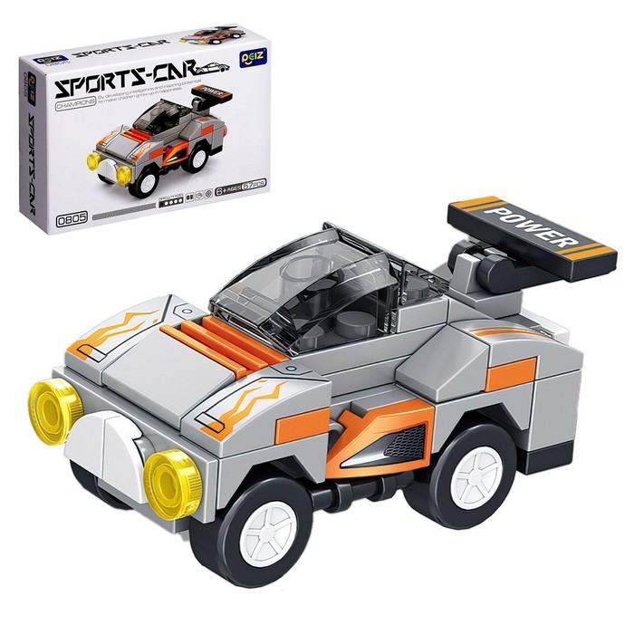 Конструктор Гонка &laquo;Спорткар&raquo;, 57 деталей