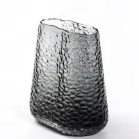 Ваза для цветов &laquo;Лэдлон&raquo;, 20&times;17 см, стекло, чёрная