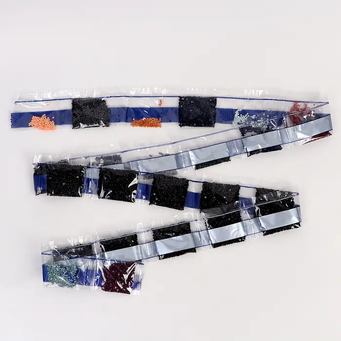 Алмазная вышивка полное заполнение "Черный кот", на холсте 40*50 см