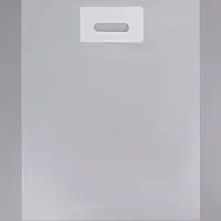 Пакет полиэтиленовый с вырубной ручкой, прозрачный 40&times;50 см, 60 мкм