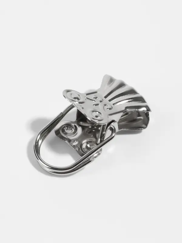 Зажим для штор &laquo;Ракушка&raquo;, 30&times;15 мм, 10 шт., цвет серебряный