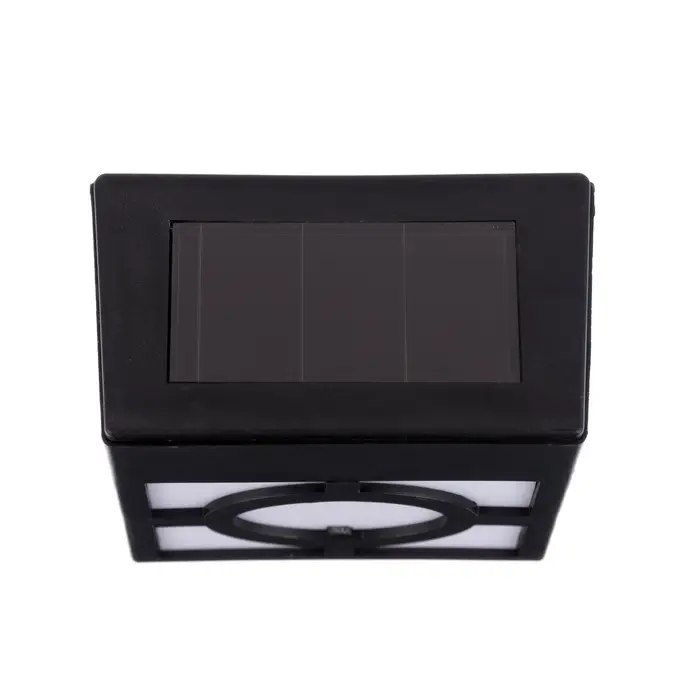 Садовый светильник, уличный, на солнечной батарее, накладной, 9&times;12&times;5 см, 1 LED, свечение тёплое белое