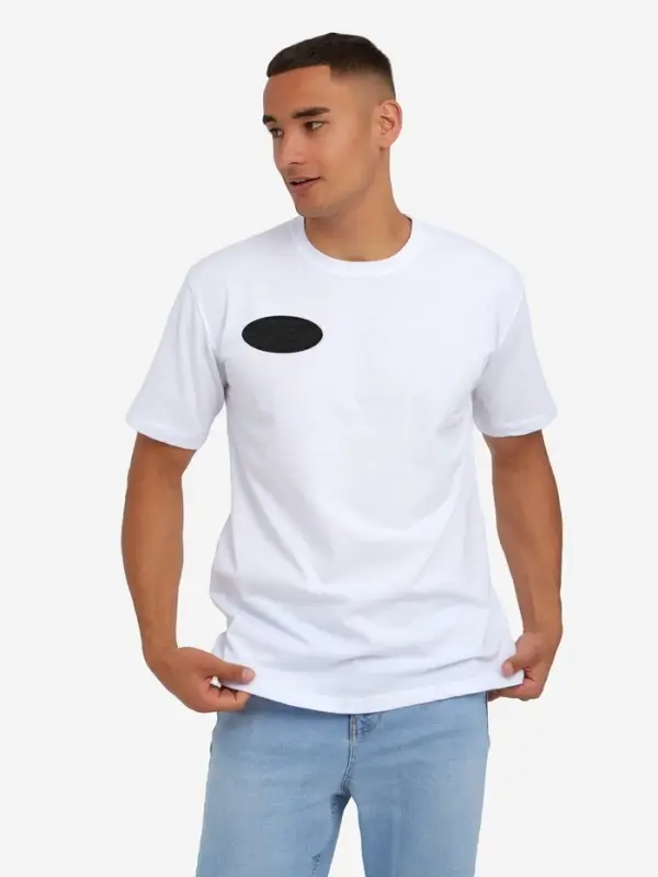 Термоаппликация овал sport 7,2*3,2см (наб 10шт цена за наб) чёрный АУ