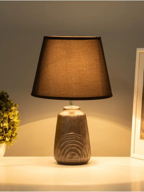 Лампа настольная RISALUX &laquo;Клаудия&raquo;, Е14, 15 Вт, коричнево-чёрная, 23&times;23&times;34 см