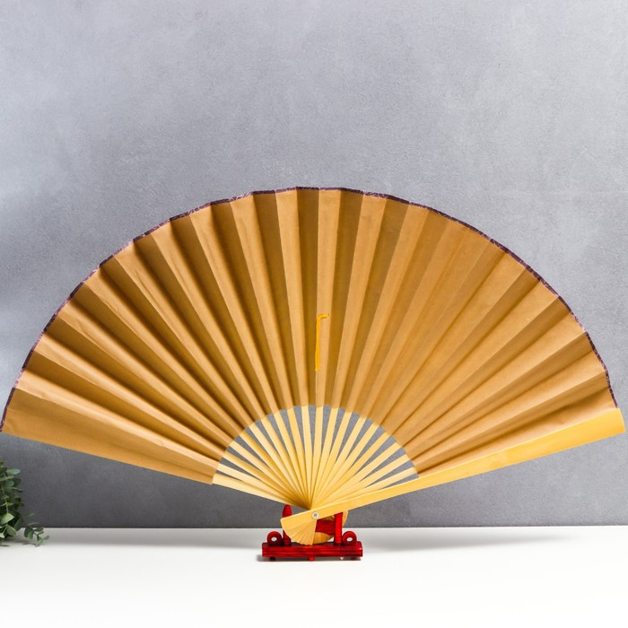 Веер бамбук, текстиль h=50 см  Веер бамбук, текстиль h=50 см "Бамбук" белый