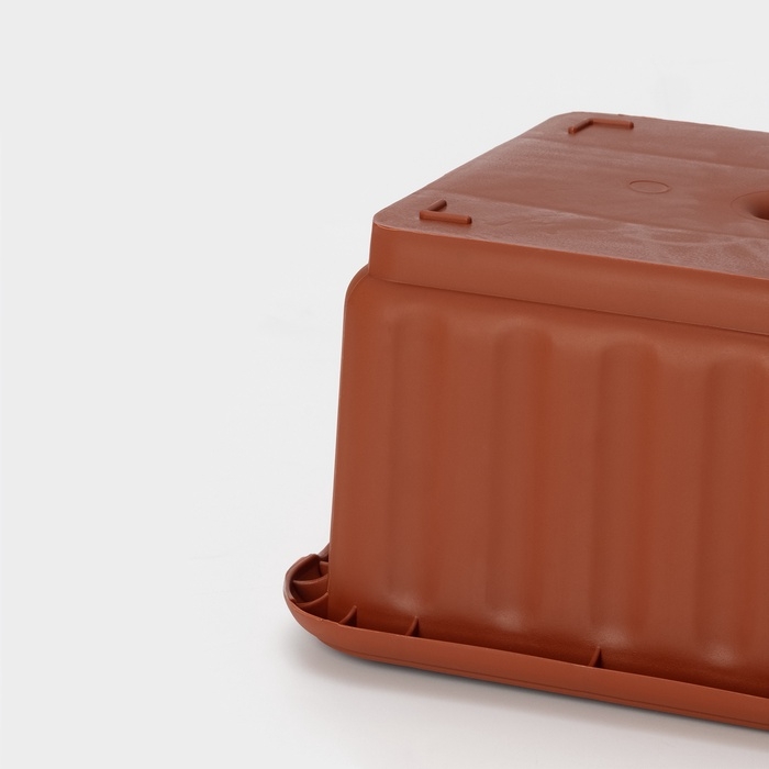 Ящик для цветов без дренажной решеткой, 12 л, МИКС Ящик для цветов без дренажной решеткой, 12 л, МИКС