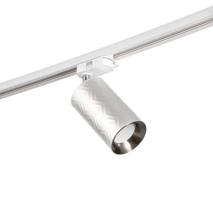 Светильник трековый BayerLux Simple &laquo;Астер&raquo; GU10, 220 В, 7.5&times;7.5&times;20 см, серебро
