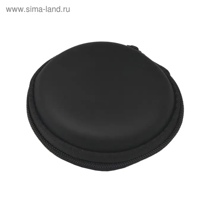 Футляр для наушников Luazon, круглый 8&times;8&times;3 см, кожзам