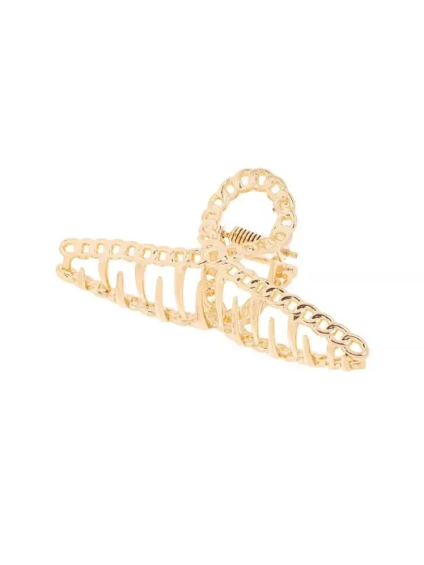 Крабик для волос &laquo;Дороти&raquo;, петелька, 7.7 см, золотистый