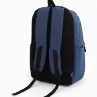 Рюкзак школьный на молнии, с карманами, размер 31&times;15&times;47 см, голубой