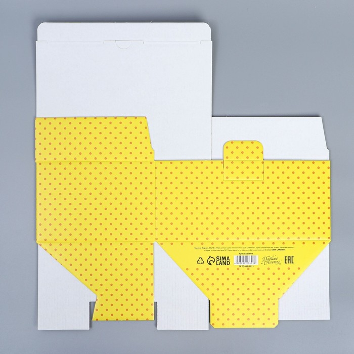 Коробка подарочная сборная, упаковка, «С Днём рождения», 22 х 15 х 10 см Коробка подарочная сборная, упаковка, «С Днём рождения», 22 х 15 х 10 см