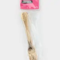 Вилки столовые Доляна &laquo;Эмили&raquo;, длина 20.5 см, 6 шт., нержавеющая сталь, золотистые