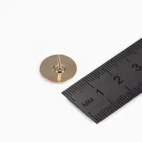 Основа для броши/значка (набор 5 шт.), площадка 1.5 см, цвет золото