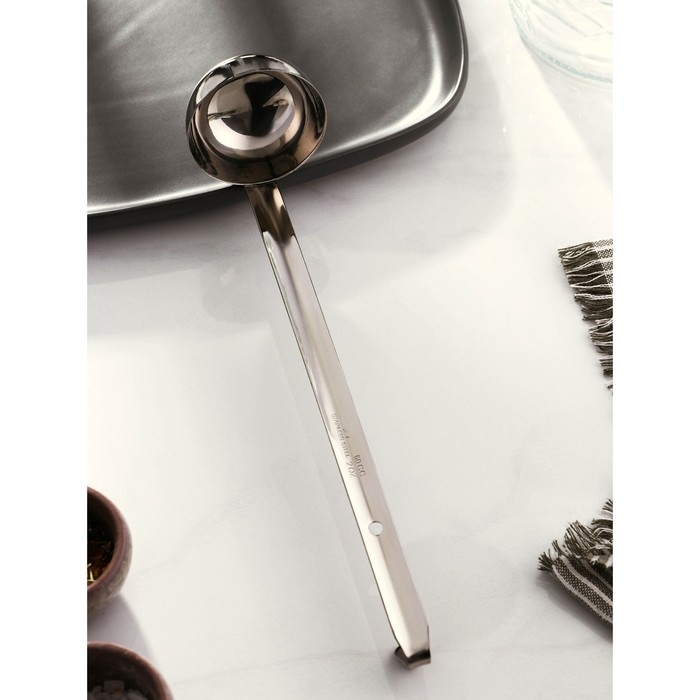 Половник из нержавеющей стали Доляна Everyday, 60 мл, 26,5×6 см, толщина 3 мм, серебряный Половник из нержавеющей стали Доляна Everyday, 60 мл, 26,5×6 см, толщина 3 мм, серебряный