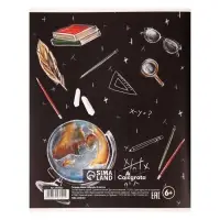 Тетрадь предметная 48 листов в клетку, Calligrata «Доска. Английский язык», обложка мелованный картон