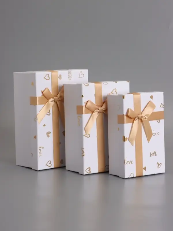 Наборок коробок 3 в 1 прямоугольные 23*16*9.5 21*14*8.0 19*12*6.5 см