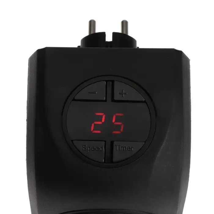 Тепловентилятор электрический Luazon LTO-02, портативный, 400 Вт, 23 м&sup2;, 2 режима, чёрный