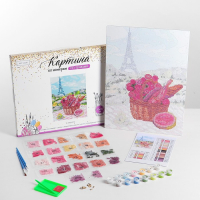 Картина по номерам с алмазной мозаикой без подрамника «Пикник в Париже», 30 х 40 см