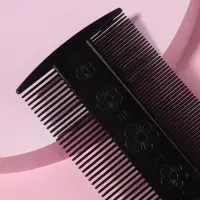 Расчёска двусторонняя, 9×5(±1) см, чёрная