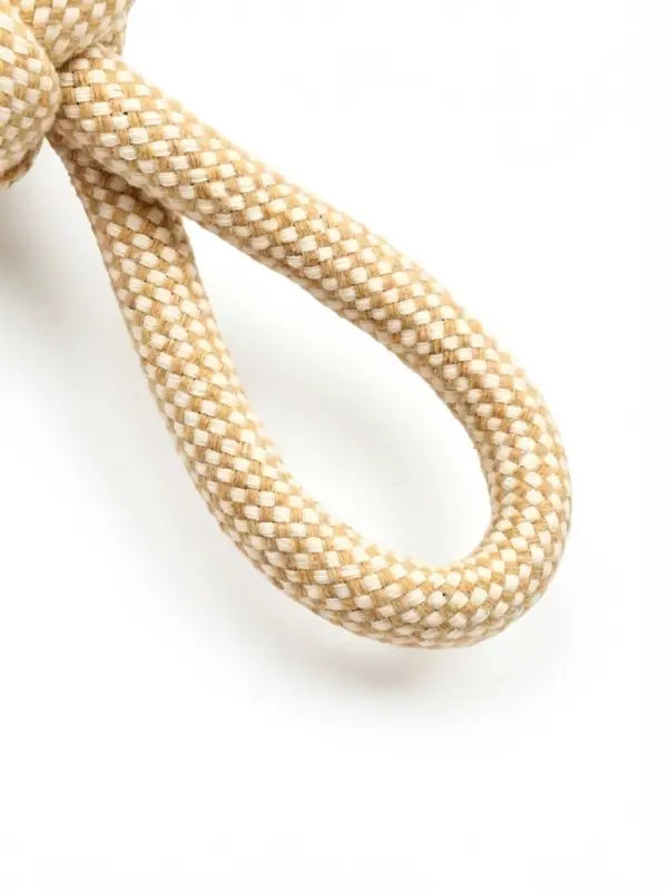 Игрушка для собак канатная, до 30 см, до 150 г, плетеная с ручкой