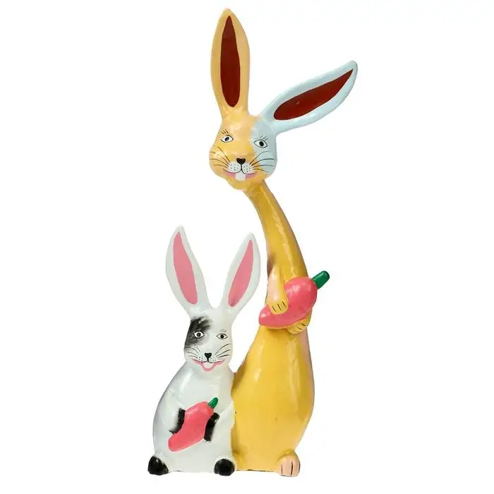 Сувенир дерево Сувенир дерево "Зайчики с морковкой" 13х5х30 см