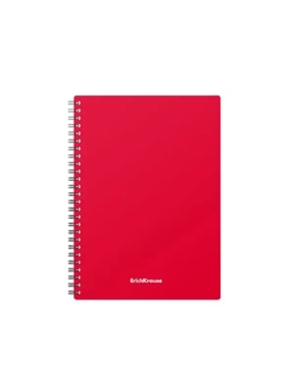 Тетрадь на спирали ErichKrause. Classic А5, 60 листов, в клетку, пластиковая обложка, блок офсет, МИКС