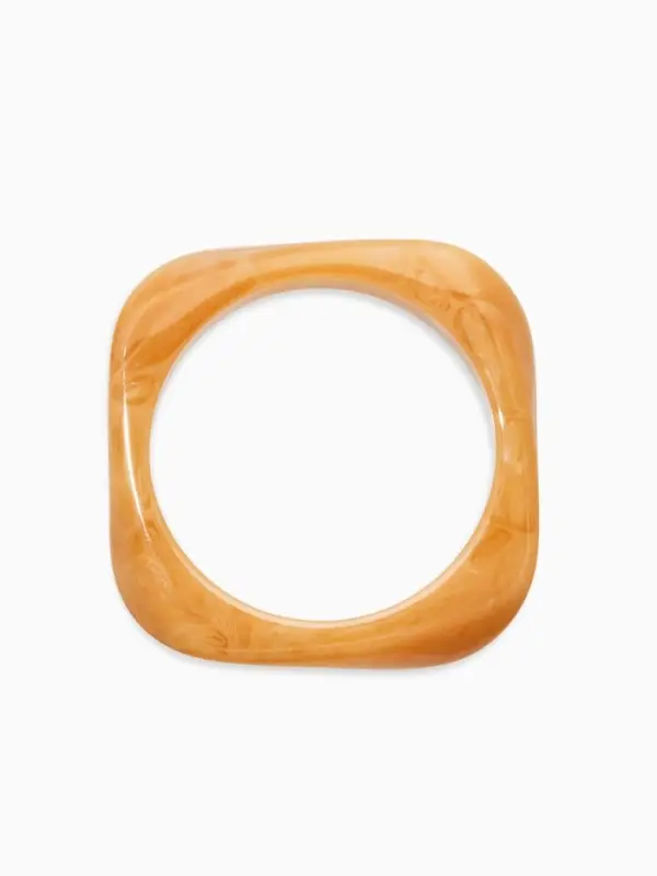 Браслет манжета &laquo;Тренд&raquo;, d=9 см, широкий, акрил, светло-коричневый