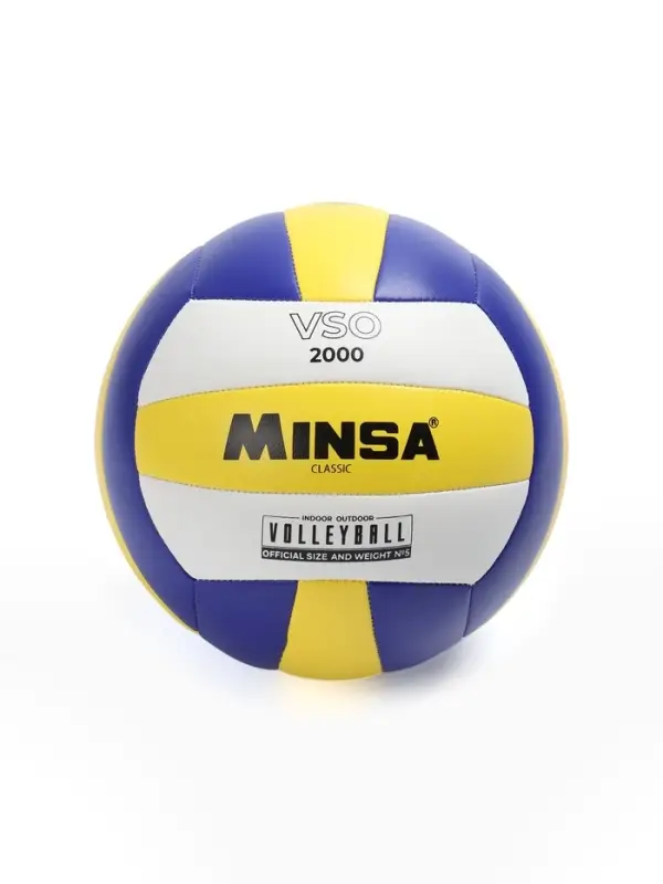 Волейбольный мяч MINSA Classic VSO2000, машинная сшивка, 18 панелей, р. 5, PU