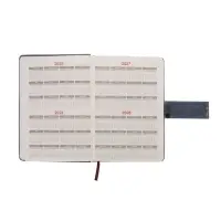 Ежедневник недатированный формат А5, с хлястиком, 112л, линия, пвх, Синий Ежедневник недатированный формат А5, с хлястиком, 112л, линия, пвх, Синий