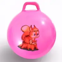 Мяч - прыгун с ручкой ONLYTOP, d=55 см, МИКС