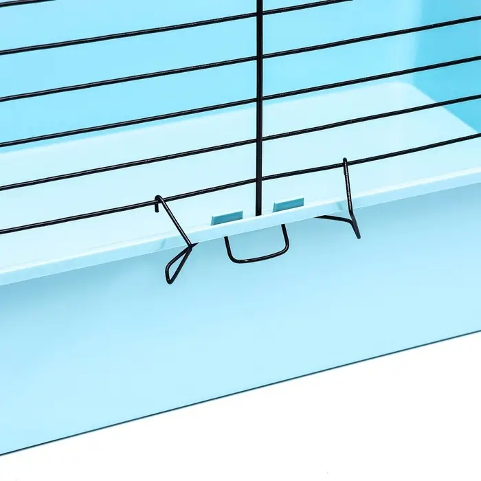 Клетка для кроликов, морских свинок &laquo;Пижон&raquo; №4 складная, 80&times;50&times;47 см, бирюзовая