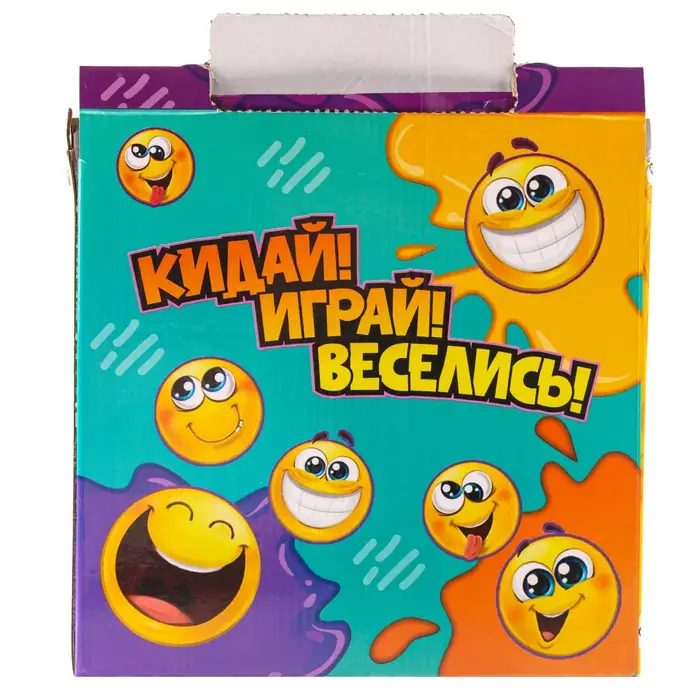 Фрисби, летающая тарелка «Смайлики», 18 см, в шоубоксе, МИКС