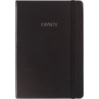Ежедневник недатированный черный, А5 136 л., Dairy, ATTACHE
