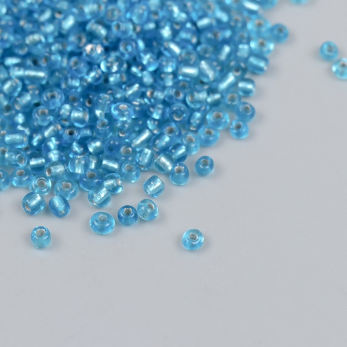 Бисер стекло 8/0  Бисер стекло 8/0 "Голубое небо" 450 гр