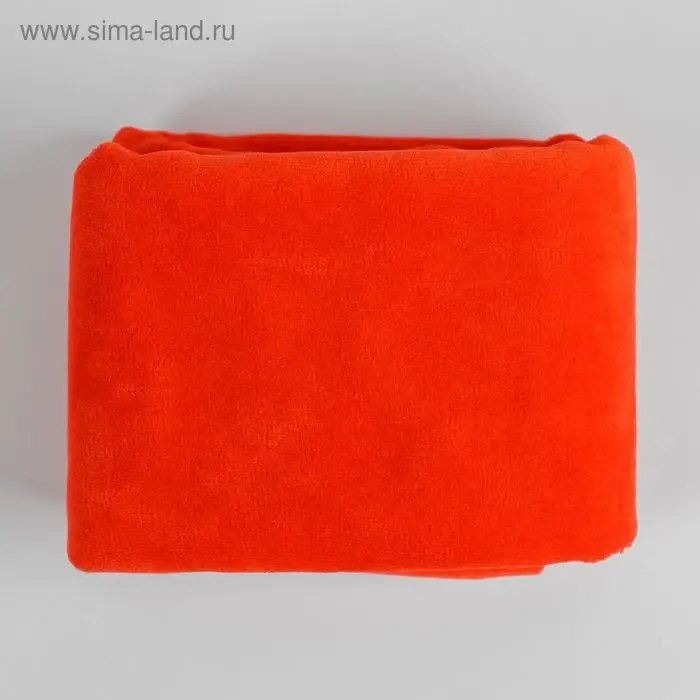 Ткань для рукоделия, велюр на трикотажной основе, красная, лоскут 45&times;50 см