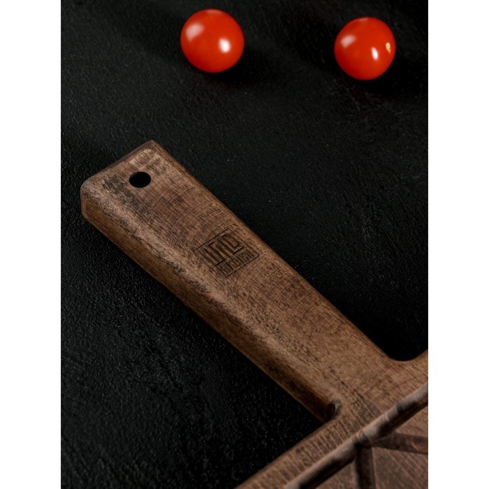 Доска разделочная для подачи Wild Kitchen, 42×22×2.5 см, граб темный Доска разделочная для подачи Wild Kitchen, 42×22×2.5 см, граб темный