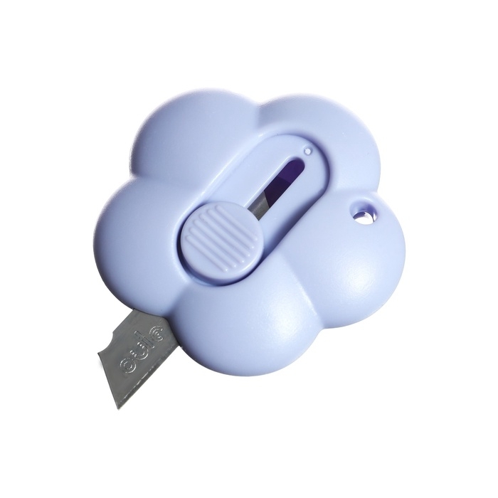 Нож канцелярский пластиковый,  Нож канцелярский пластиковый, "Цветок", 9 мм, МИКС