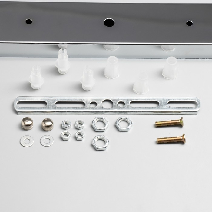 Основание для светильника "Линейный-3" хром 50х5х2см