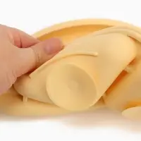 Тарелка детская секционная, 3 секции, молочный, Mum&Baby Тарелка детская секционная, 3 секции, молочный, Mum&Baby