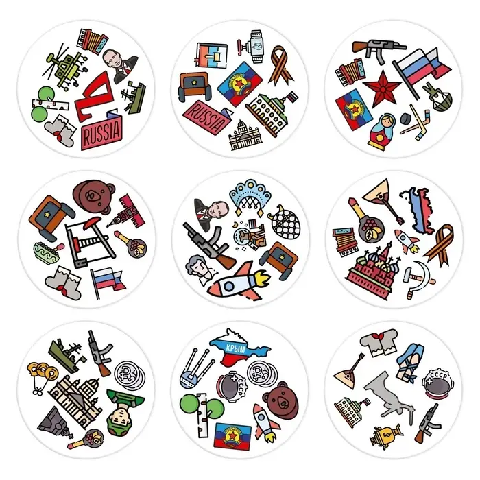 Настольная игра на реакцию и внимание &laquo;Дуббль&raquo; Россия, 55 карт, 7+