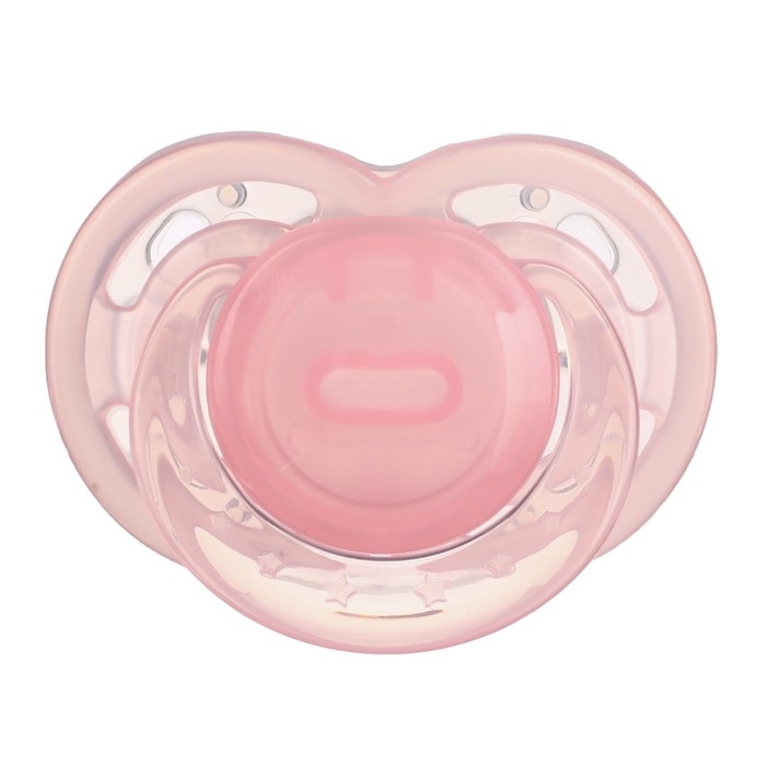 Соска- пустышка ортодотническая, с колпачком, +12 мес., розовый Соска- пустышка ортодотническая, с колпачком, +12 мес., розовый