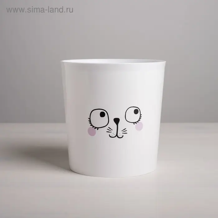 Кашпо для цветов «Мордочка», 1,6 л, 14 х 14 см Кашпо для цветов «Мордочка», 1,6 л, 14 х 14 см