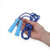 Скакалка детская, 2.2 м, регулируемая, нейлоновый трос, МИКС