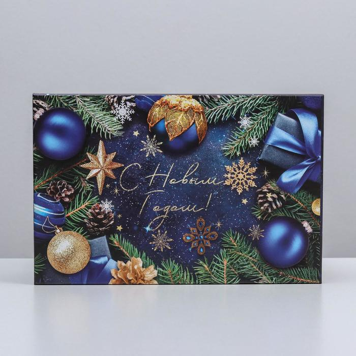 Коробка подарочная «Новогодние игрушки», 28 х 18,5 х 11,5 см, Новый год Коробка подарочная «Новогодние игрушки», 28 х 18,5 х 11,5 см, Новый год