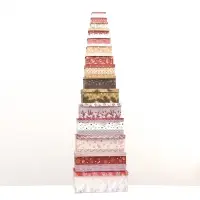 Коробки подарочные новогодние набор 15 в 1 &laquo;Изысканность&raquo;, 47.5&times;31&times;18 - 12&times;7&times;4 см