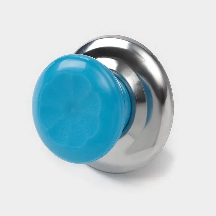 Ручка для крышки на посуду Доляна «Гевни», d=4.5 см, синяя Ручка для крышки на посуду Доляна «Гевни», d=4.5 см, синяя